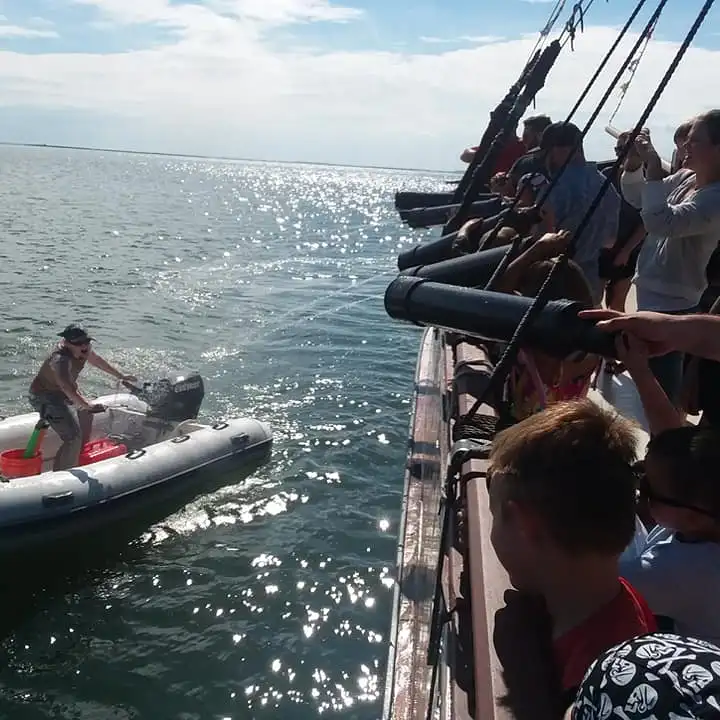 group on pirate cruise